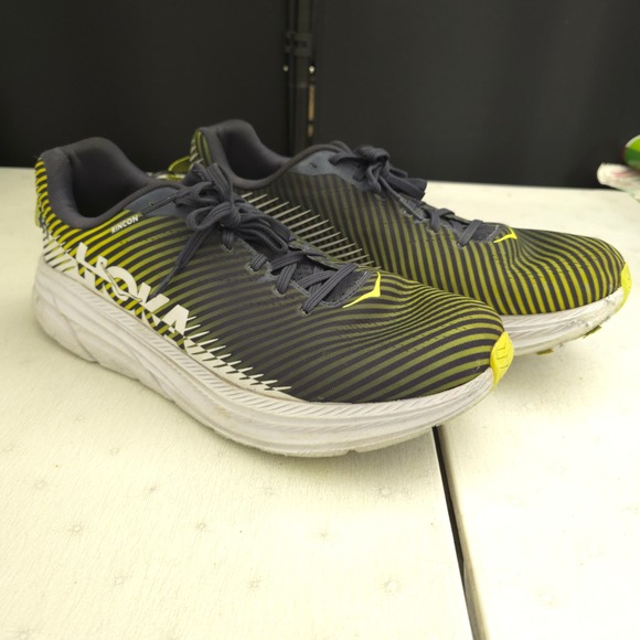 Hoka Rincon 2 Running Shoes Mens 13 Dark Navy Yellow Lightweight Road Sports main image 8
